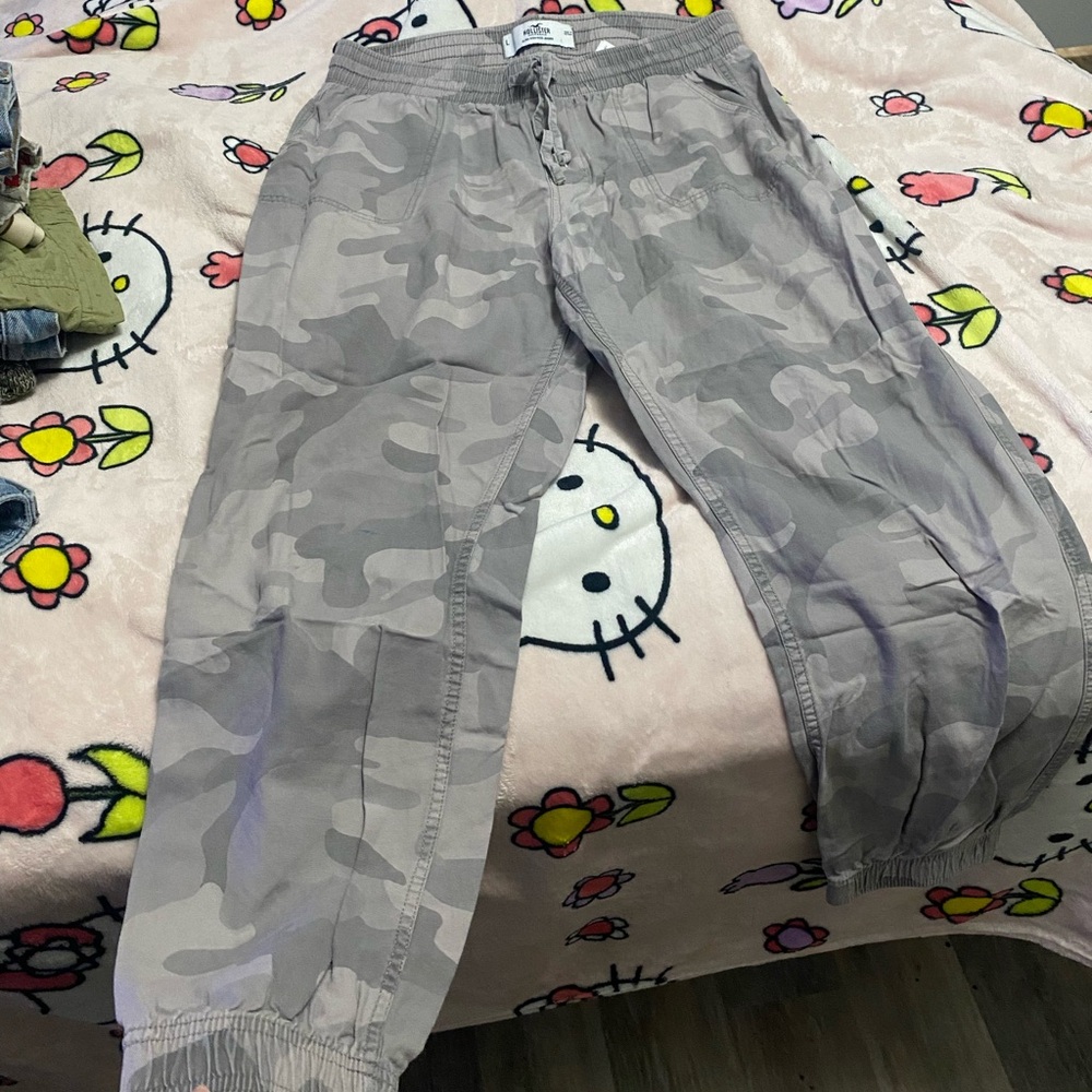 Holister grey camp joggers